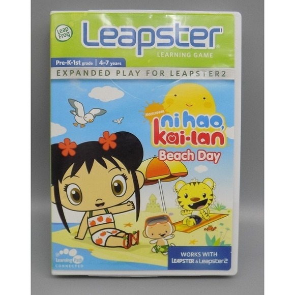 Leapfrog Other - Leapster Ni Hao Kai-Lan Complete Beach Day for the  Leapster2 Untested Leap Frog